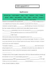 English Worksheet: HALLOWEEN