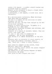 English Worksheet: reading between the lines