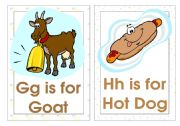 English Worksheet: Alphabet Flash-cards (G-L)