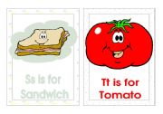 English Worksheet: Alphabet Flash-cards.(S-V)