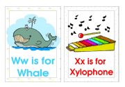 Alphabet Flash-cards. (W-Z)