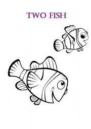English worksheet: Two fish