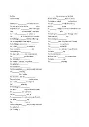 English worksheet: Sing Songs in English!