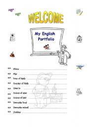 English Worksheet: My English Portfolio