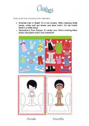 English Worksheet: Clothes