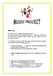 English Worksheet: MUSIC