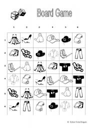 English Worksheet: Board Game