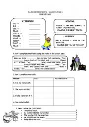 English Worksheet: Simple Past