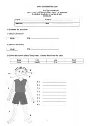 English Worksheet: Another 4th grade Quiz for Turkish stdents