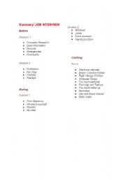 English Worksheet: Job Interview