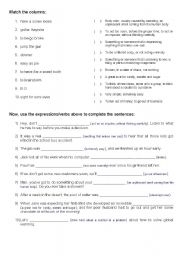 English Worksheet: slangs