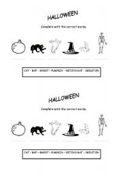 English worksheet: Halloween Vocabulary