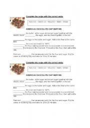 English Worksheet: RECIPES