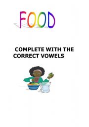 English worksheet: Yummy!