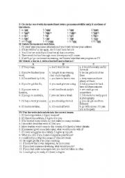 English worksheet: General exercise