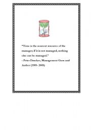 English Worksheet: Time management posters