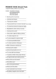 English Worksheet: simple past