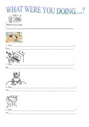 English Worksheet: Past Continuous 