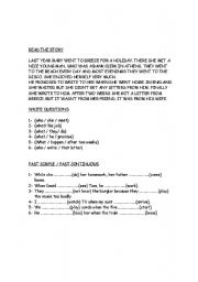 English Worksheet: reading comprehension