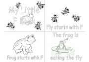 English worksheet: F alphabet book