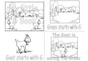 English worksheet: G alphabet book