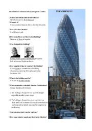 English Worksheet: The Gherkin