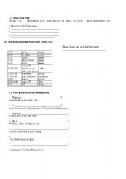 English Worksheet: present simple