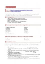 English Worksheet: Fair trade Video activity