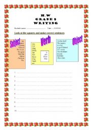 English Worksheet: to improve your writing skills