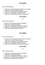 English worksheet: PAST SIMPLE