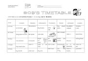 English worksheet: past time