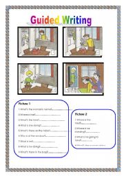 English Worksheet: Guided writing N 2