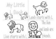 English Worksheet: L alphabet book