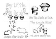 English Worksheet: M alphabet book