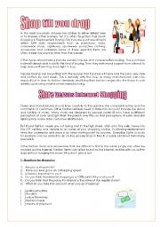 English Worksheet: Shop till you drop