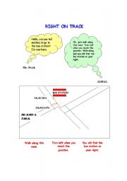 English Worksheet: Right On TRack