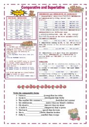 English Worksheet: Comparative and Superlative