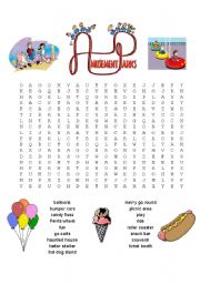 Amusement Park wordsearch