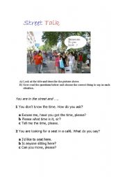 English Worksheet: Street Talk 