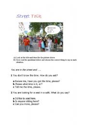 English worksheet: Street Talk 