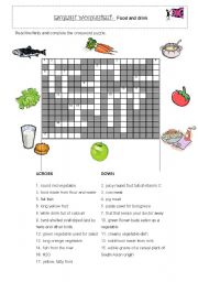 English Worksheet: Food drink