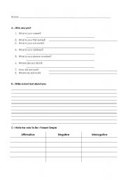 English worksheet: worksheet