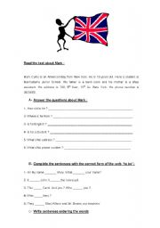 English Worksheet: Simple present