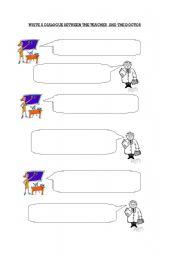 English Worksheet: dialogue