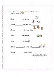 English Worksheet: THIS, THAT, THESE, THOSE