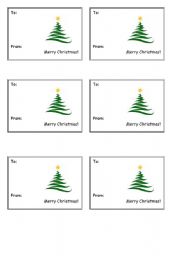 English worksheet: Christmas Cards