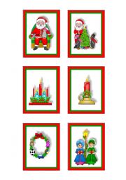 English Worksheet: Christmas-cards 7 -10