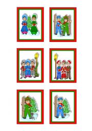 English worksheet: christmas-cards  8 - 10