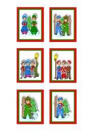 English Worksheet: christmas-cards  8 - 10