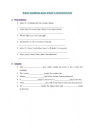 English Worksheet: Past Simple and Past Continuous